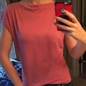 T Tahari blouse in coral. NWOT